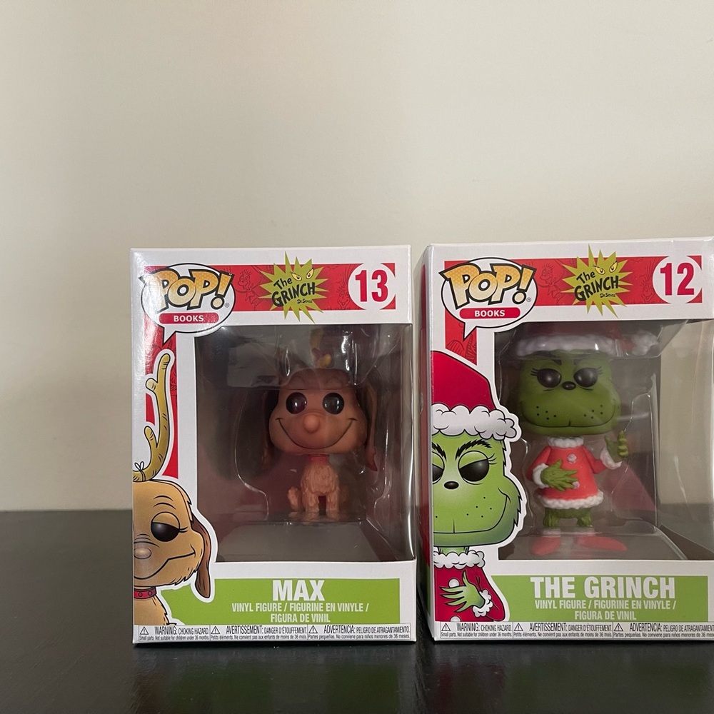 Funko Pop! Max and The Grinch Figures